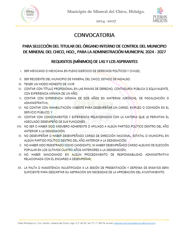 Convocatoria 1